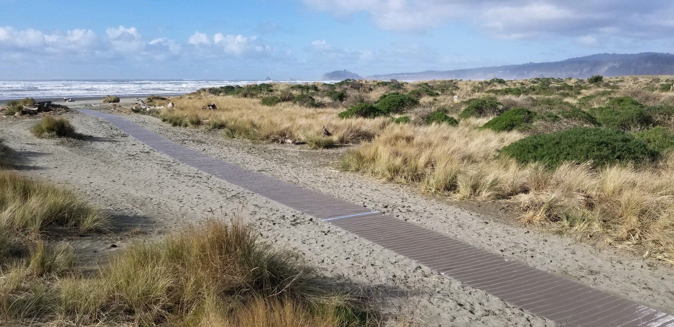 Accessible Beach Mat at Clam Beach County Park