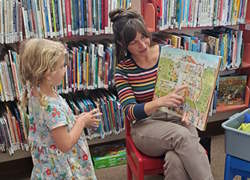 Learn more about story time at Blue Lake Library.