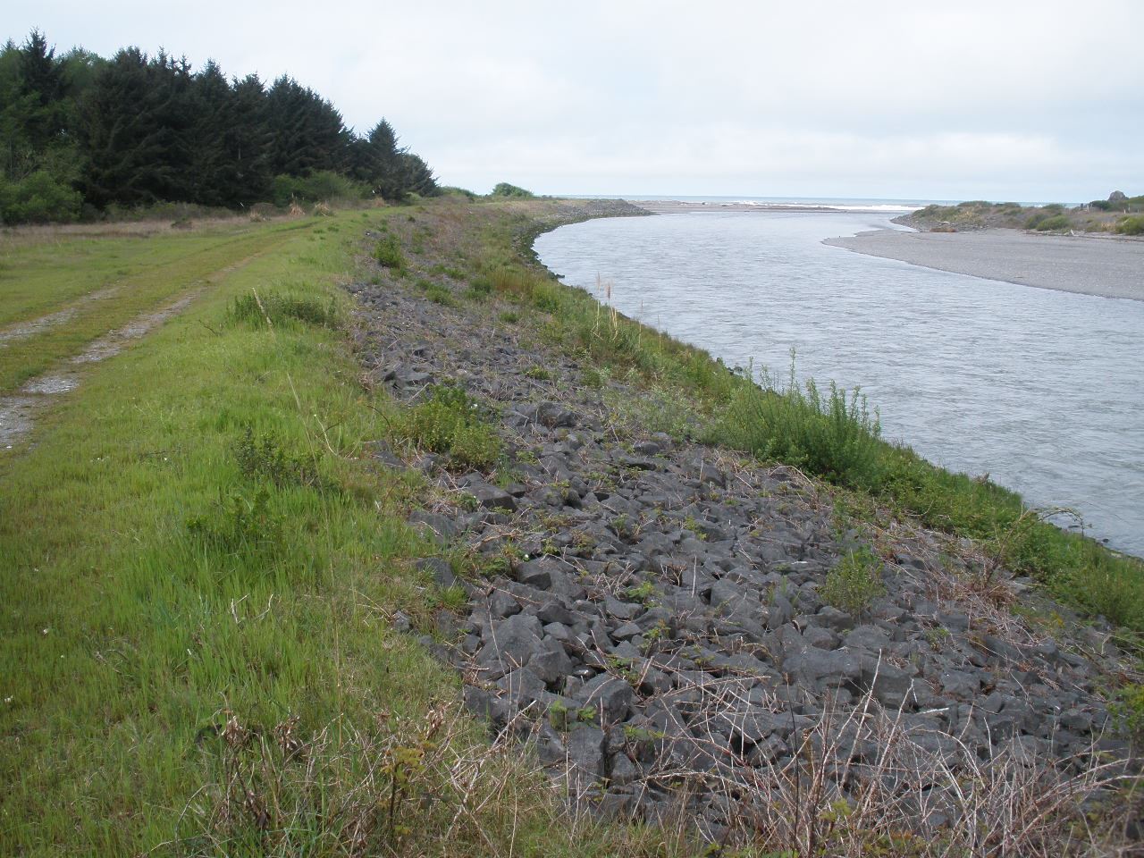 Redwood Creek levee