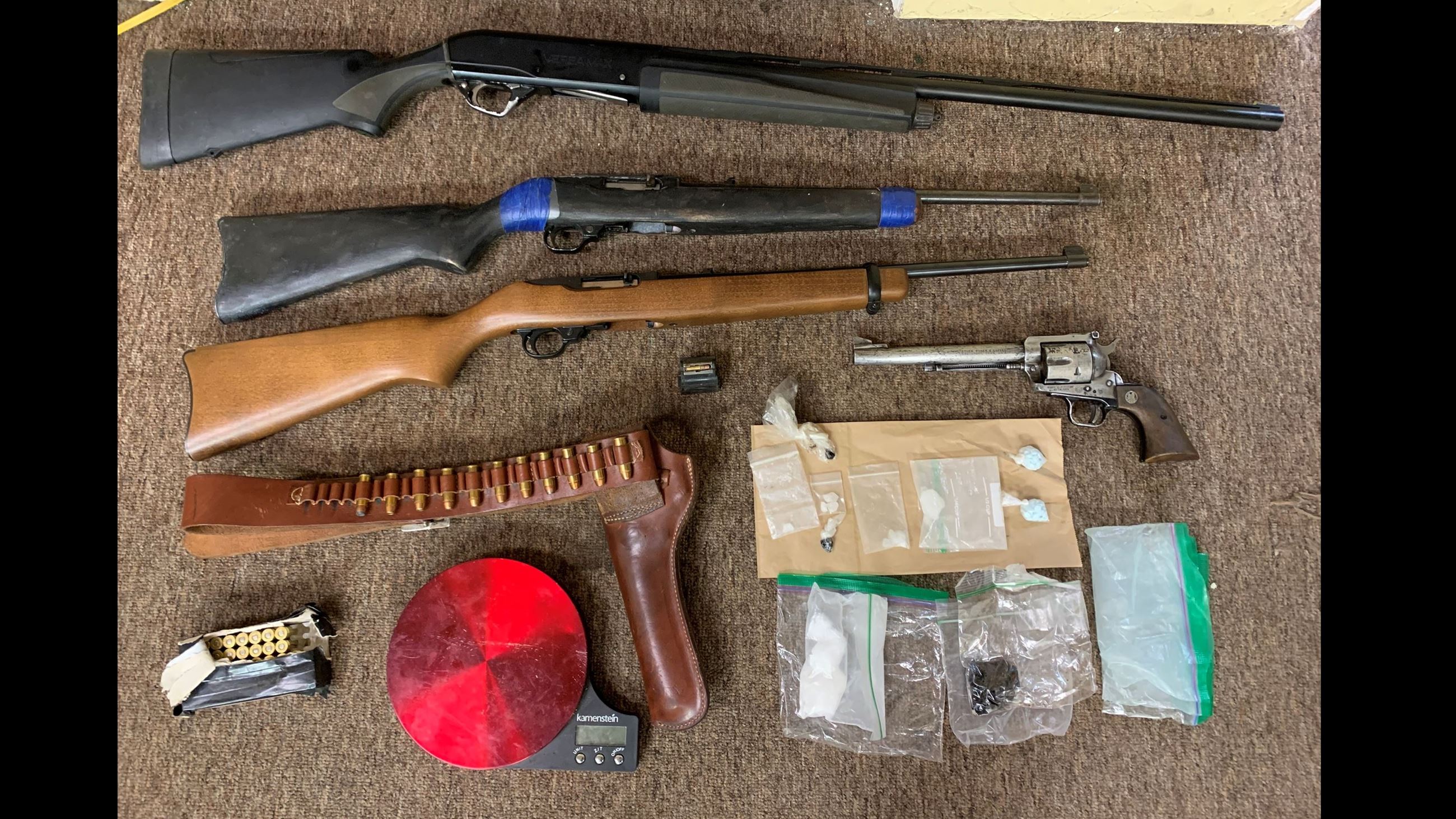 Guns confiscated during probation search