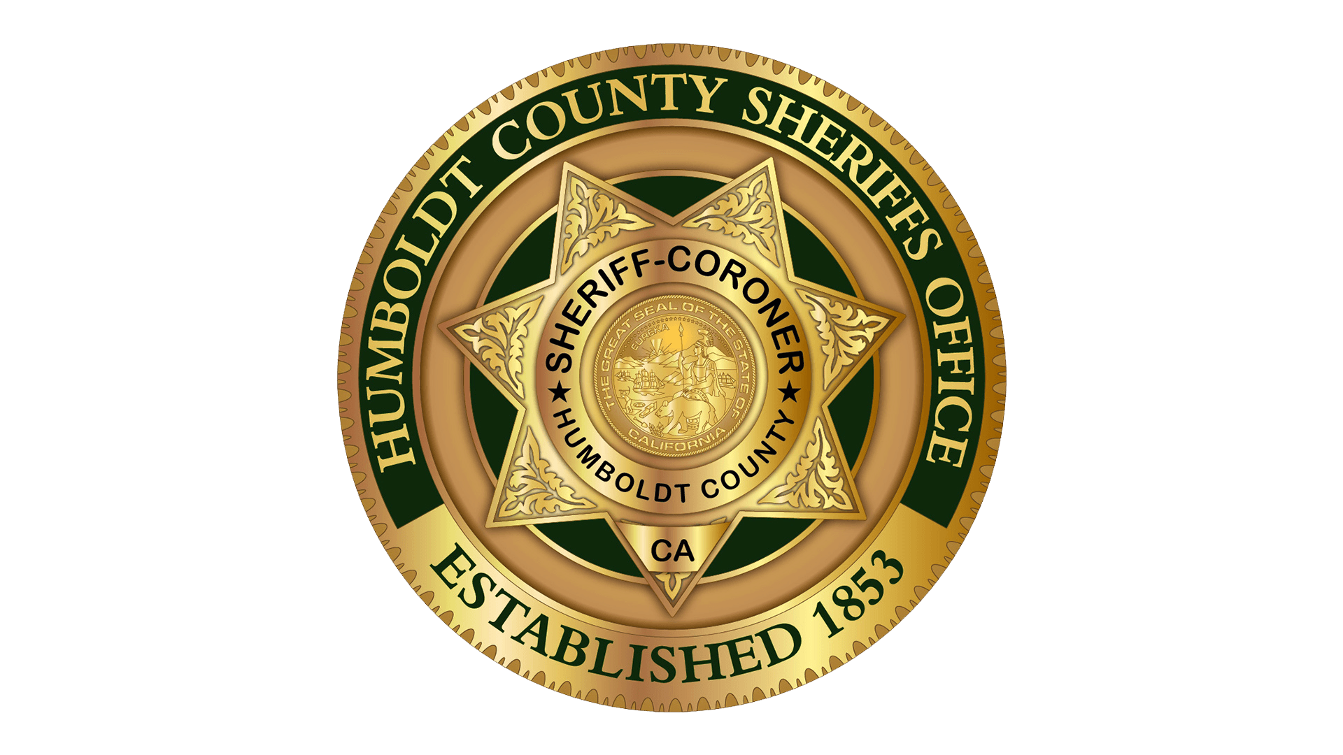Humboldt County Sheriff's Office star badge logo