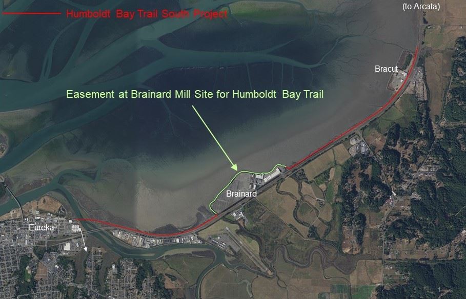 Map Highlighting Brainerd Site Trail