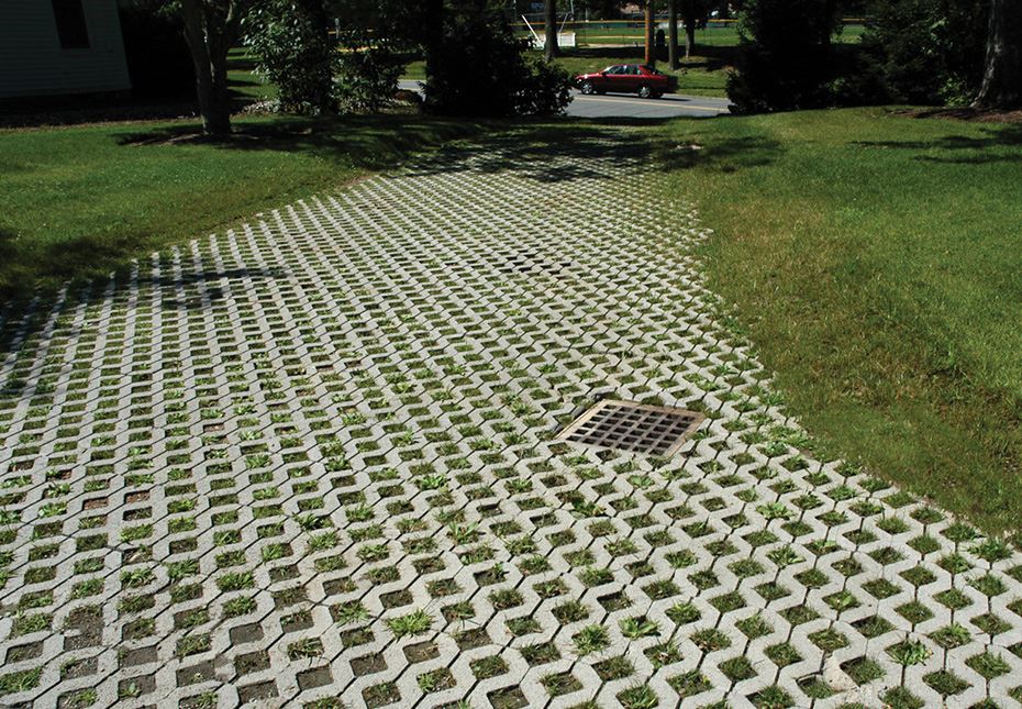 permeable paver driveway