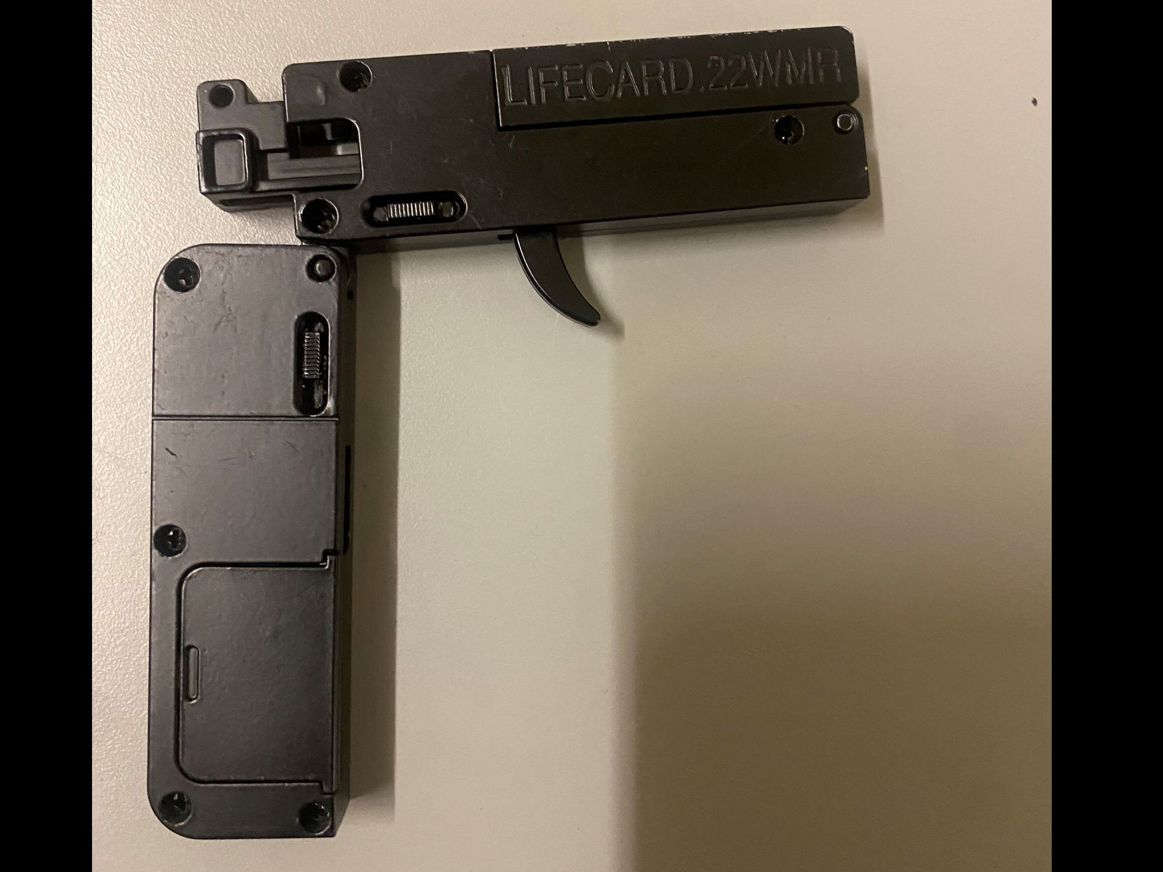 Firearm in open position