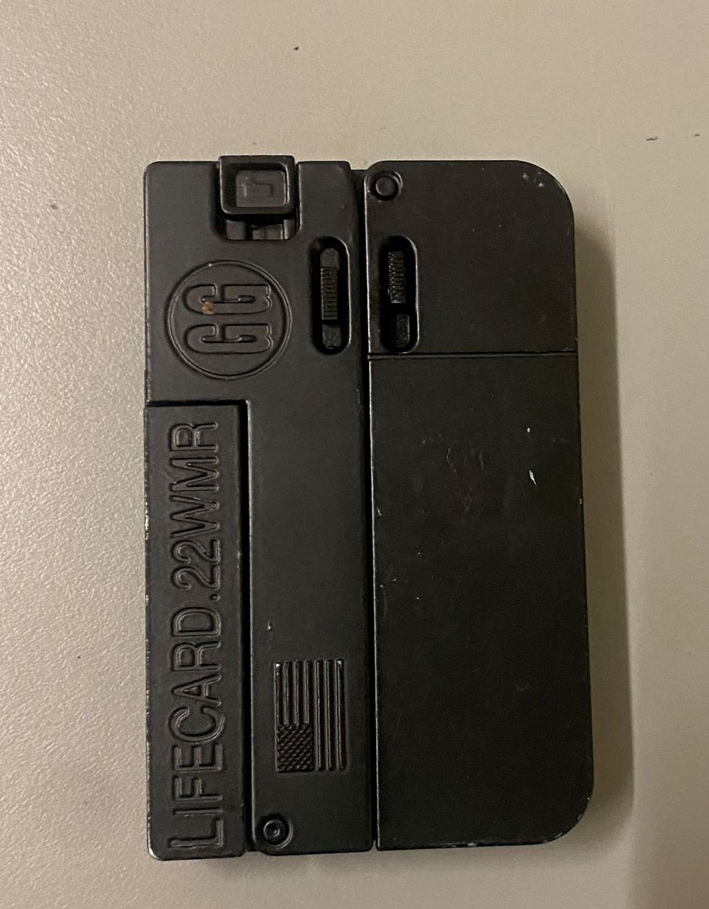 Firearm in closed position 