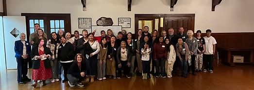 A big group of people smiling during Tutor and Learner Appreciation Night 2023