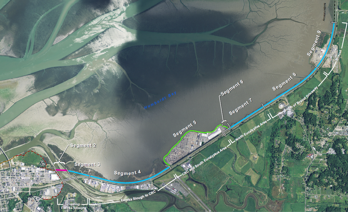 Bay Trail South with segment details