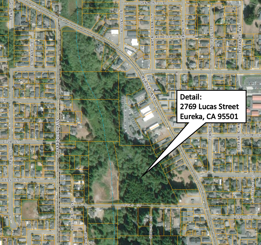 Detailed Map of Lucas Street  Property