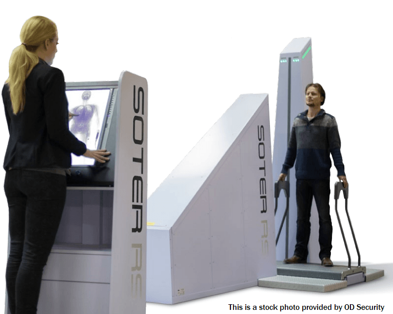 Stock photo of SOTER body scanner
